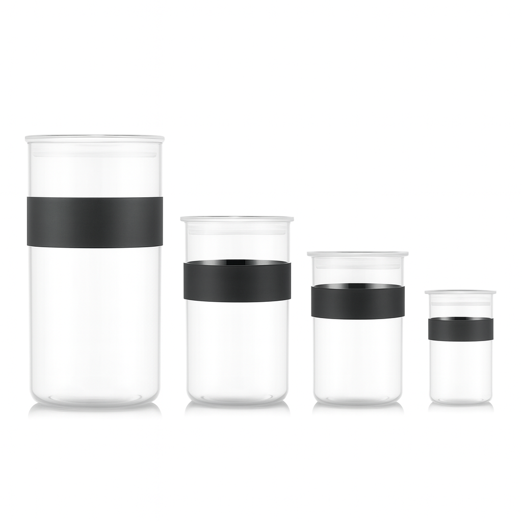 Set of 12 Food Storage Containers 4 x 0,25 / 3 x 0,6 / 3 x 1L / 2 x 2L