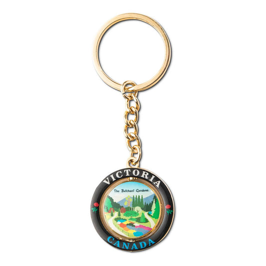KEYRING BUTCHART GARDENS SPINNING